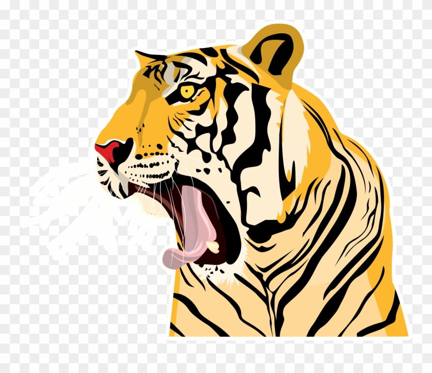 Clipart Tiger Roaring.