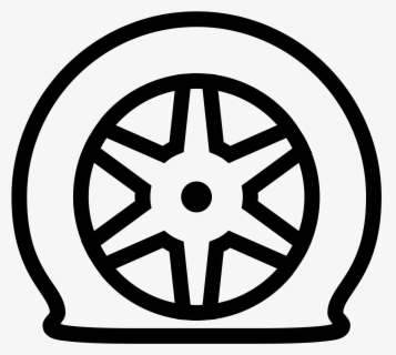 Free Tire Black And White Clip Art with No Background.