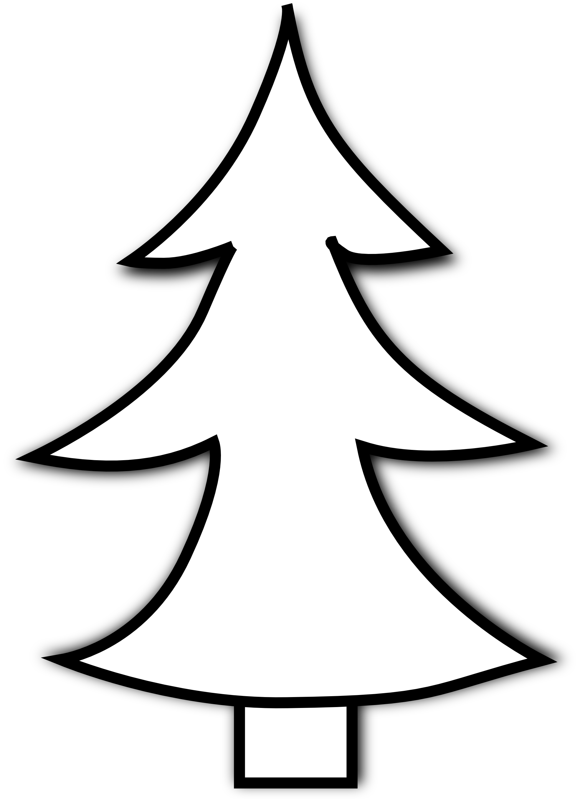 Black And White Christmas Tree.