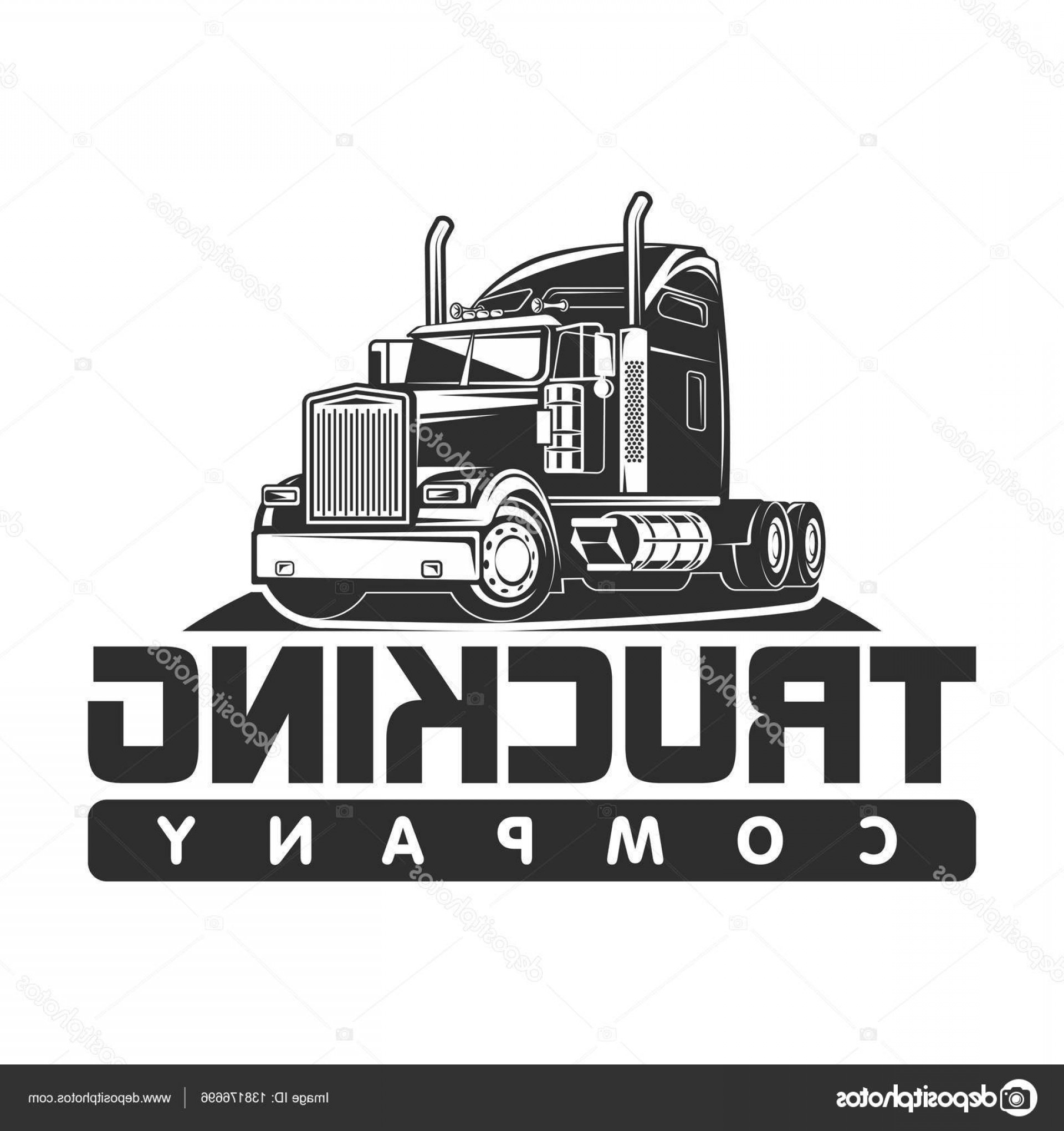 Stock Illustration Trucking Company Logo Black And.