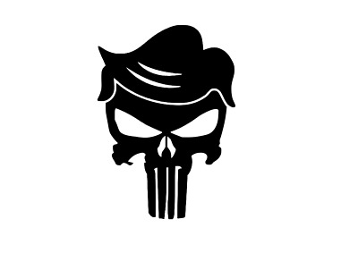 TRUMP PUNISHER VINYL Decal.