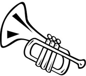 Trumpet Clipart Black And White (95+ images in Collection.