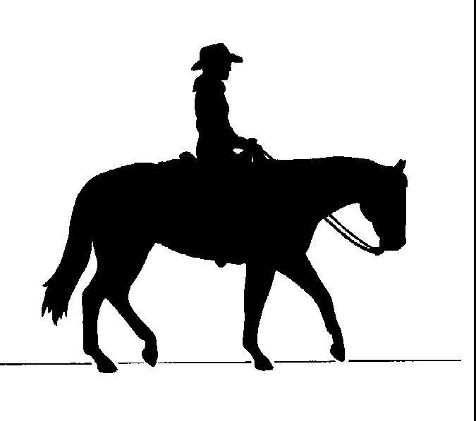 Western Trail Ride Clipart.