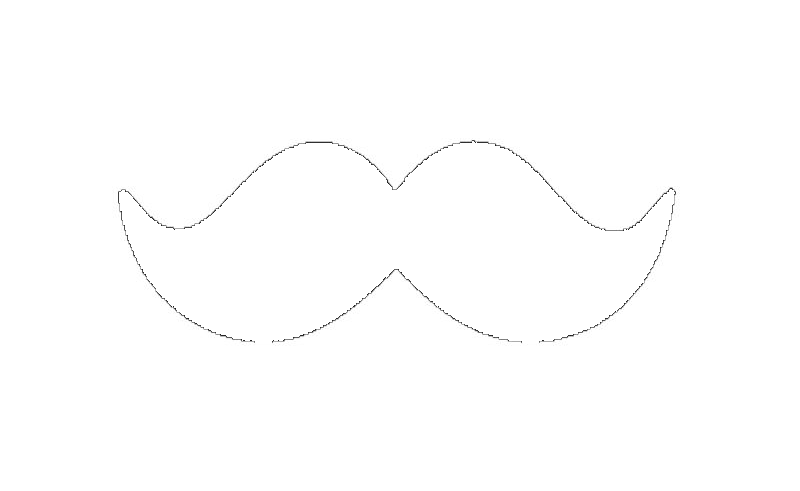 Moustache Clipart Outline.