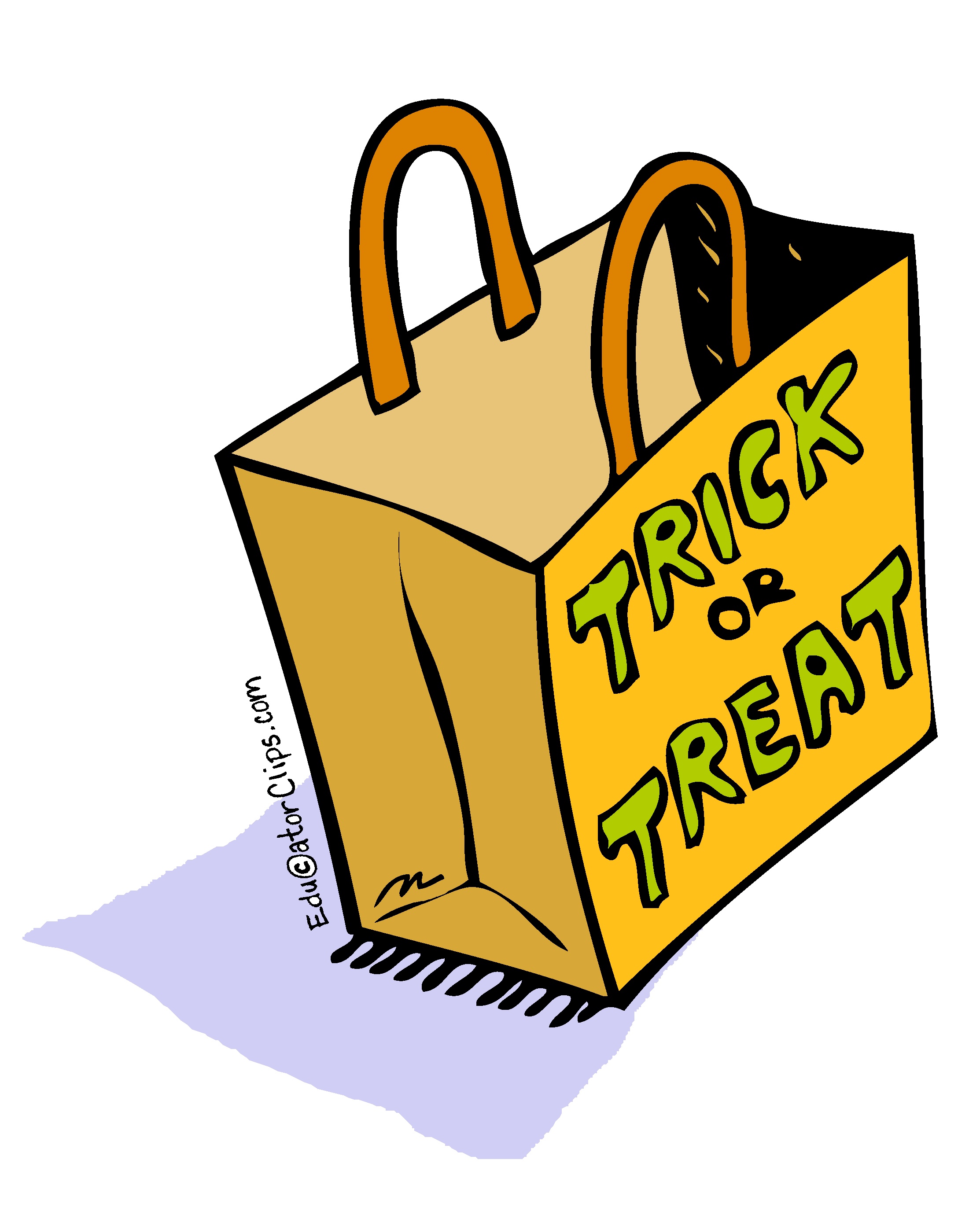 Trick or Treat Bag Clip Art.