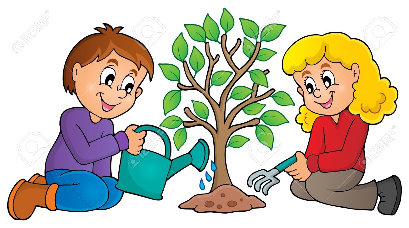 Tree Being Planted Clipart.