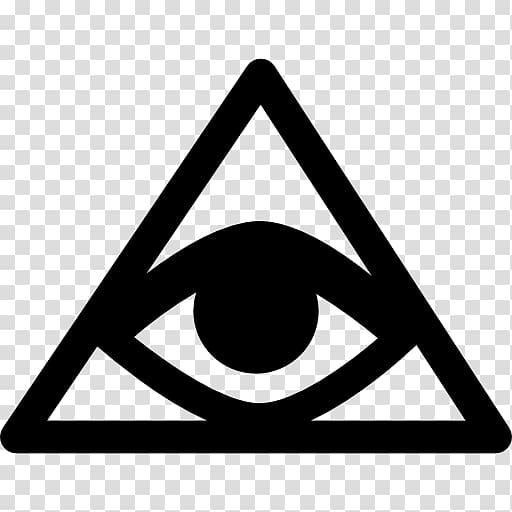 Triangle Symbol Eye of Providence , triangulo transparent.