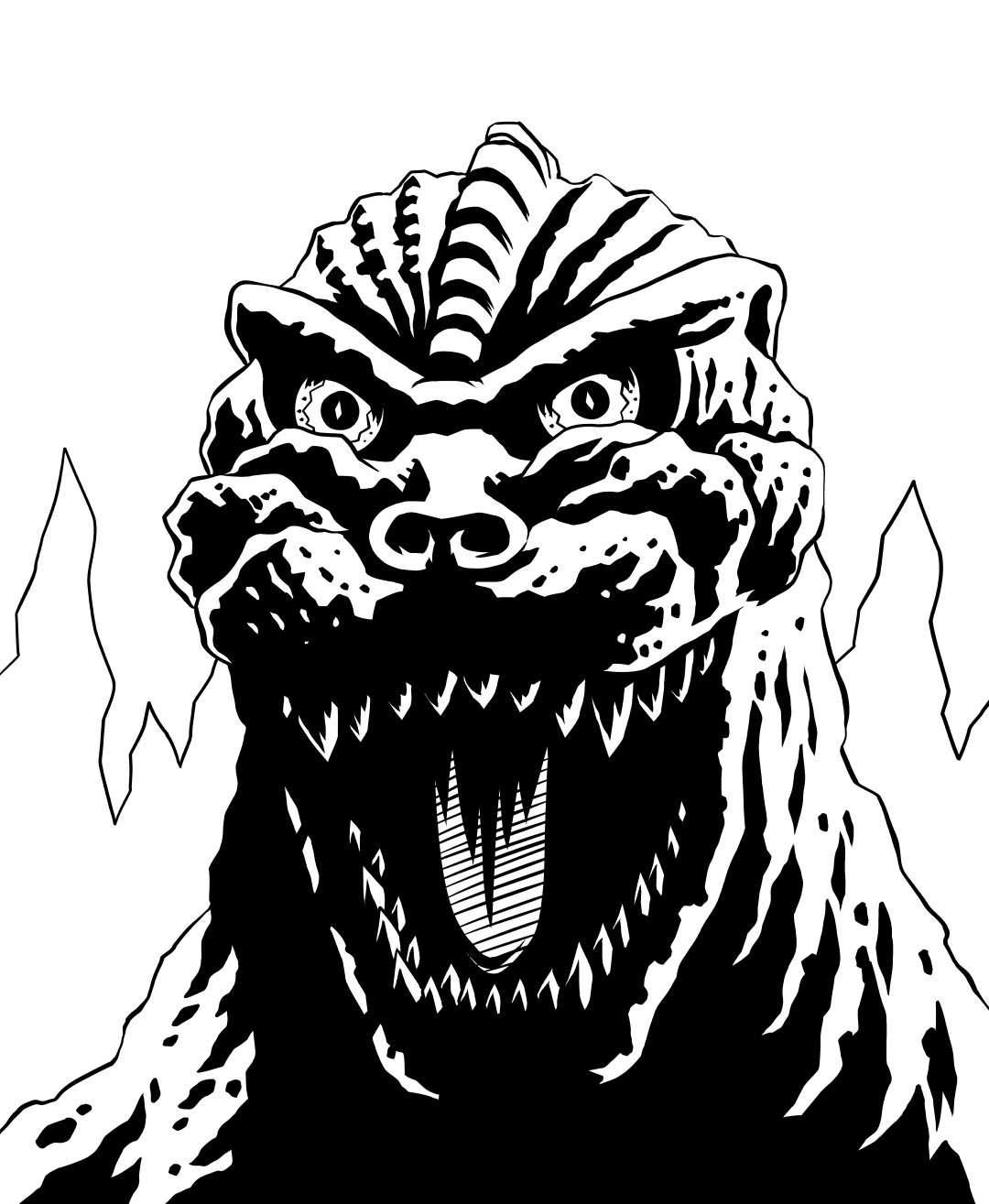 CityStompers — ianjepson: Inktober day 3: Godzilla, King of.