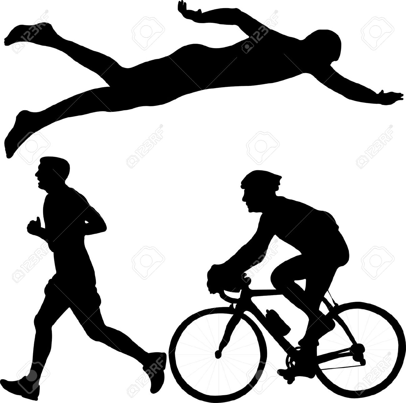 Triathlon Clipart.