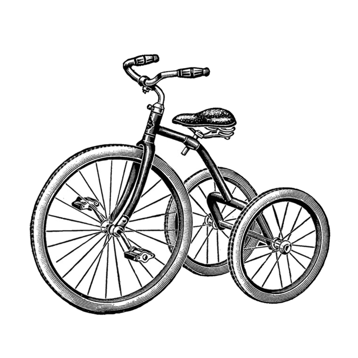 Tricycle clipart black and white 7 » Clipart Station.