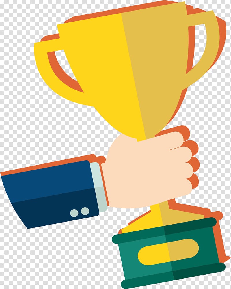 Award Trophy , Won the trophy transparent background PNG.