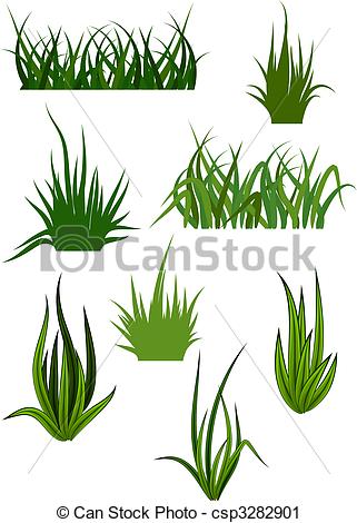 Tufts of Grass Clip Art.