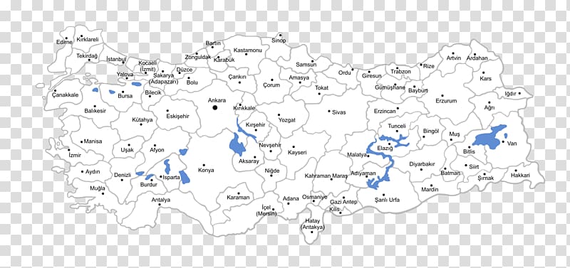 Kayseri Ankara Provinces of Turkey Map, map transparent.