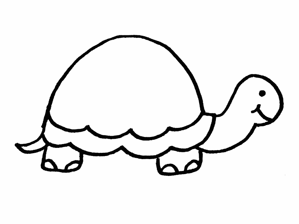 Turtle Clip Art Black And White.