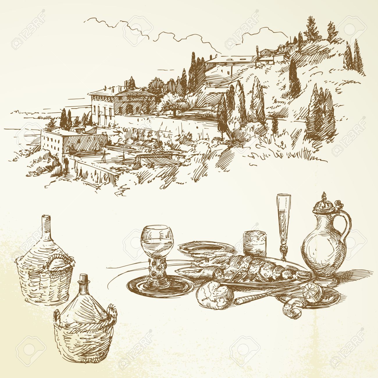 2,228 Tuscany Cliparts, Stock Vector And Royalty Free Tuscany.