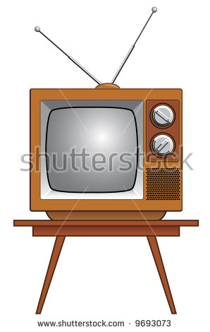 Tv On Table Stock Vectors, Images & Vector Art.