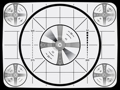 Indian head test pattern labeled.