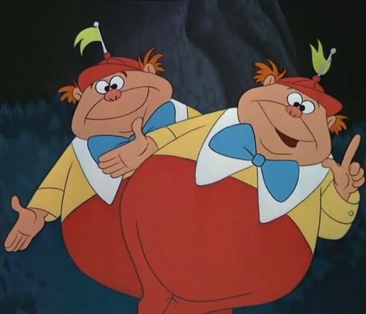 Tweedle Dee and Tweedle Dum in 2019.