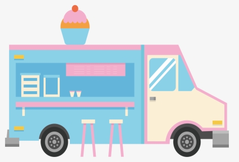 Free Ice Cream Truck Clip Art with No Background.