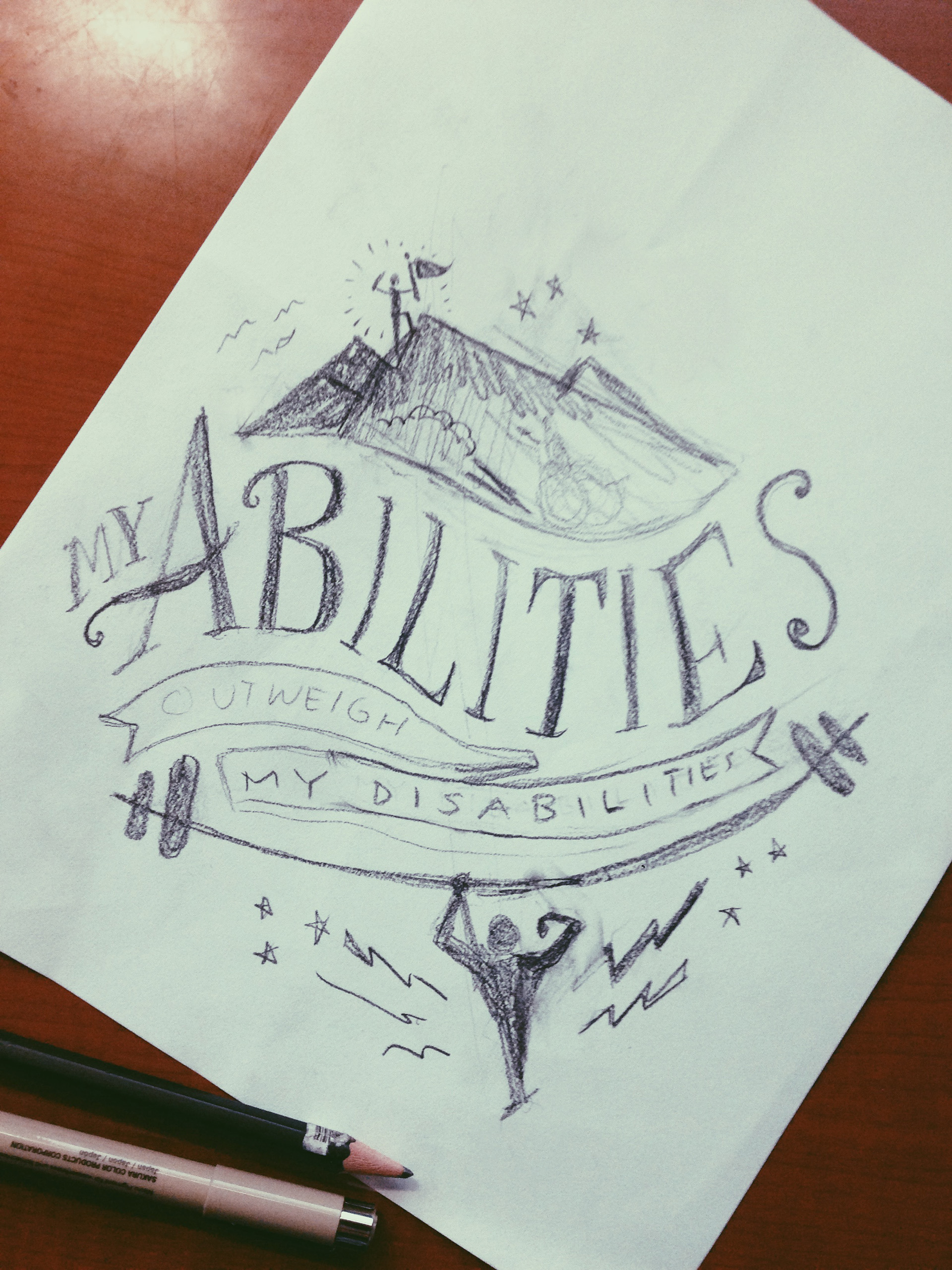 My Abilities Outweigh My Disabilities on Behance.