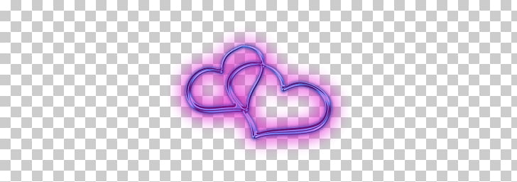 Two Attached Hearts, two purple heart art PNG clipart.