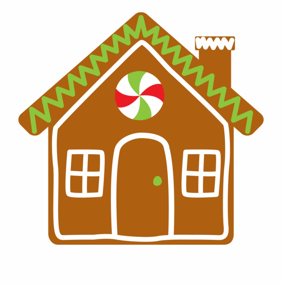 Two story gingerbread house clipart Transparent pictures on.