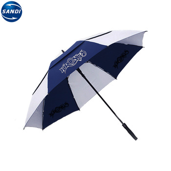 Promotional custom rain golf umbrella with logo.