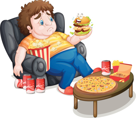 Unhealthy People Clipart.