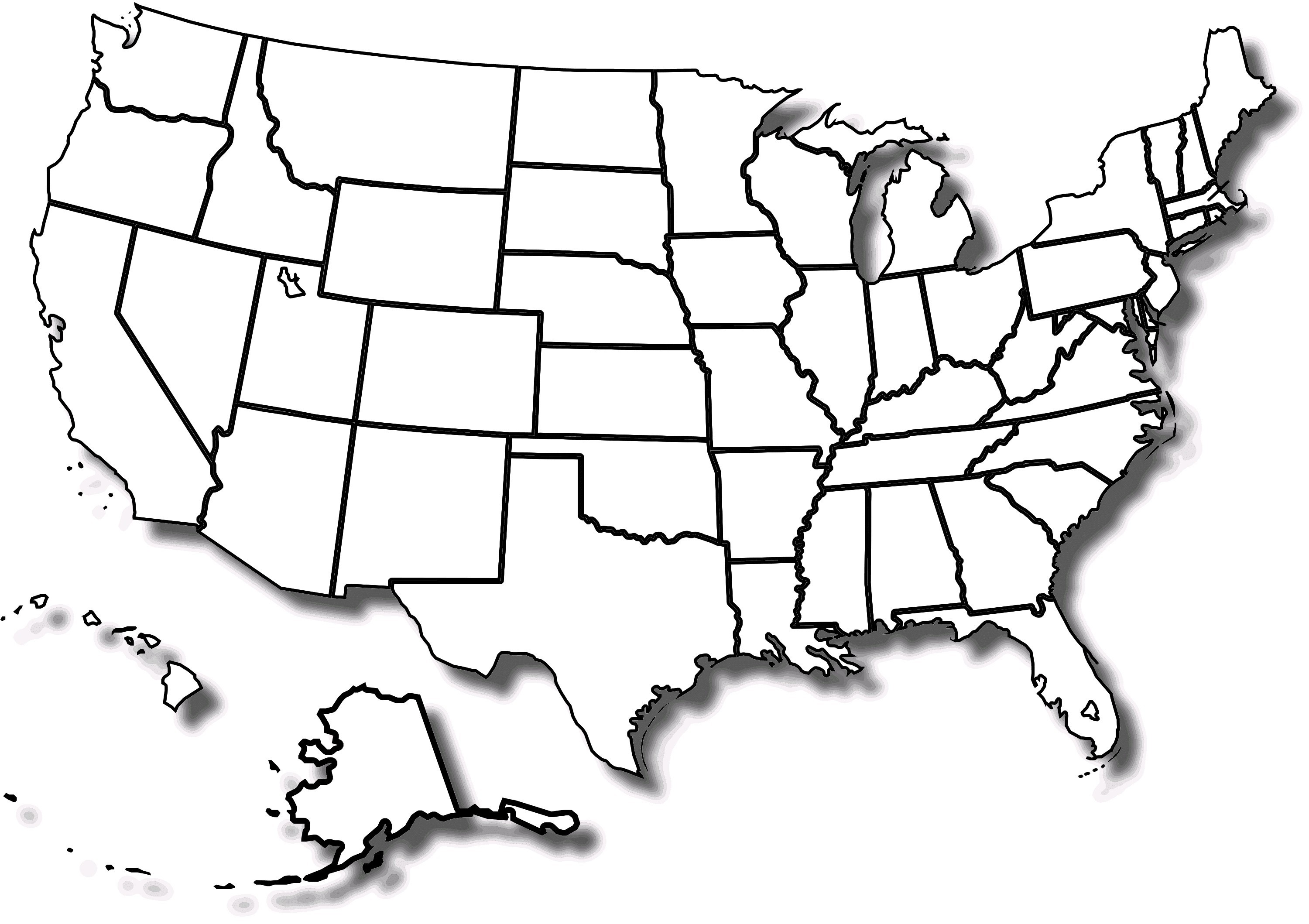 United States Map Clipart 7.