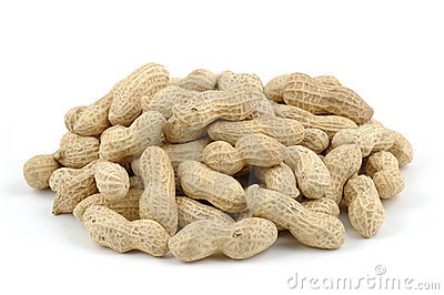 Pile Of Unshelled Peanuts Stock Photos.