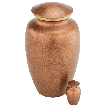 Coppergold Metal Urn — A Sacred Moment.