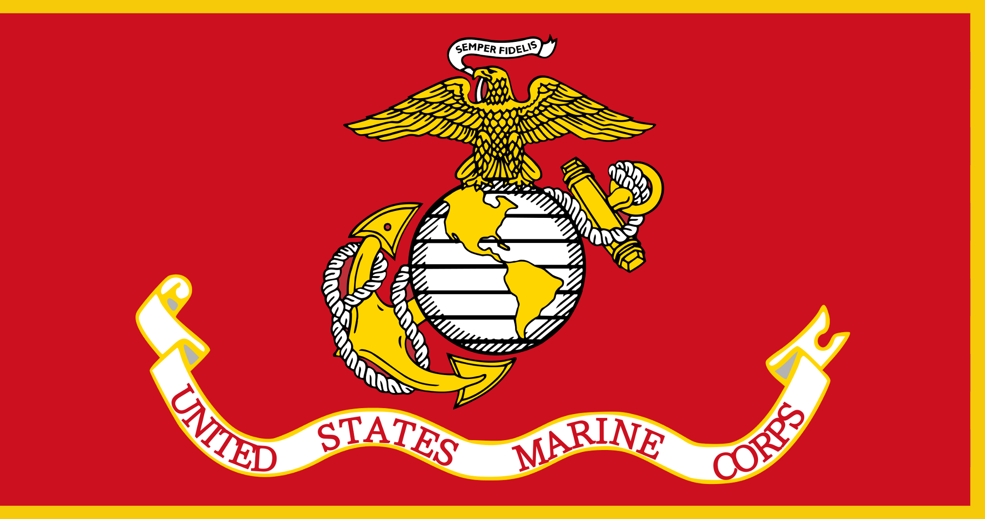 File:Flag of the United States Marine Corps (with fringe.