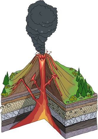 Volcano clip art free clipart images 13.