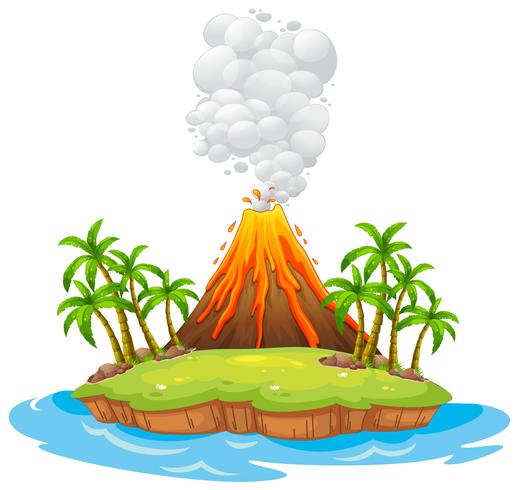 Volcano island.