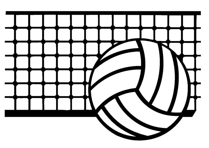 Volleyball Net And Ball Clipart.