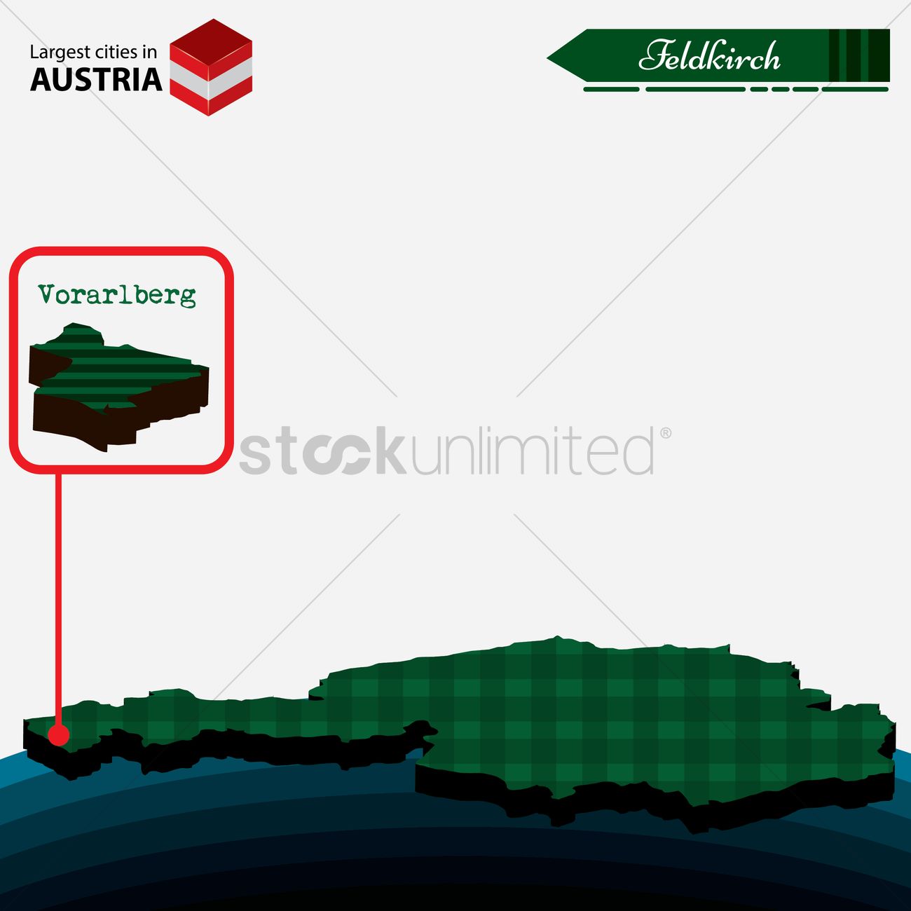 Feldkirch in vorarlberg Vector Image.