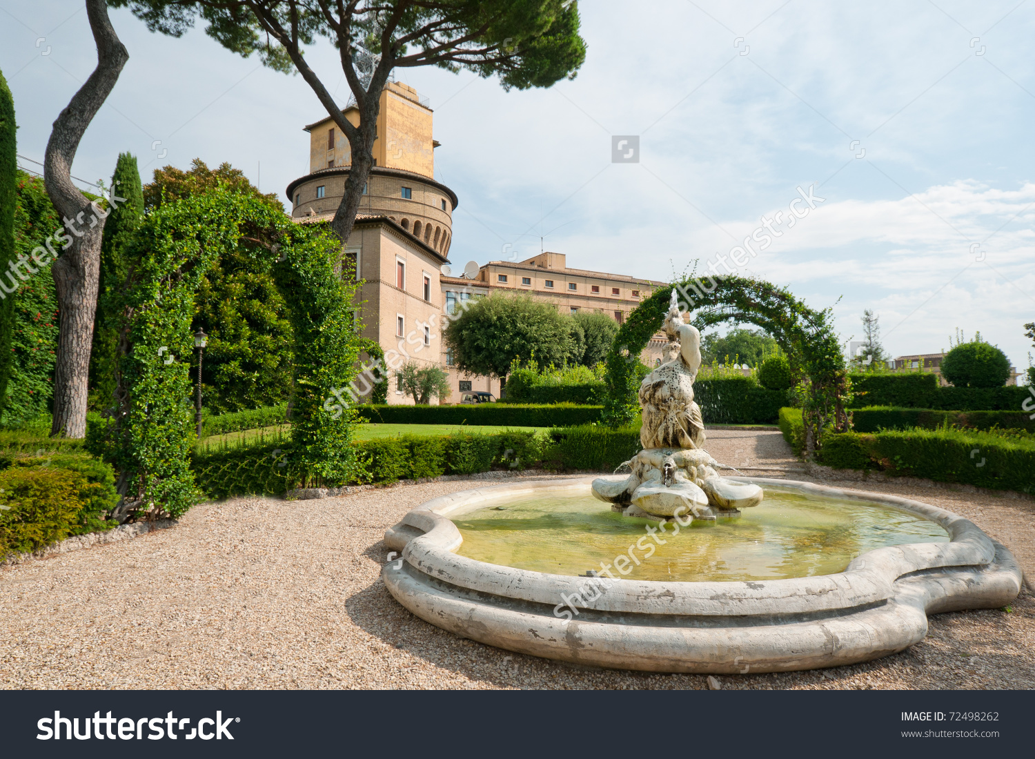 View At The Vatican Radio Building At Thr Vatican Gardens In Rome.