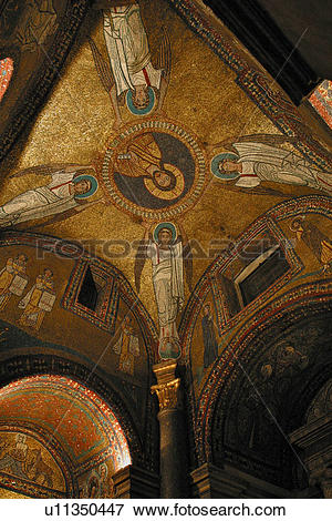 Picture of Santa Prassede, vaulted ceiling of San Zeno Chapel.