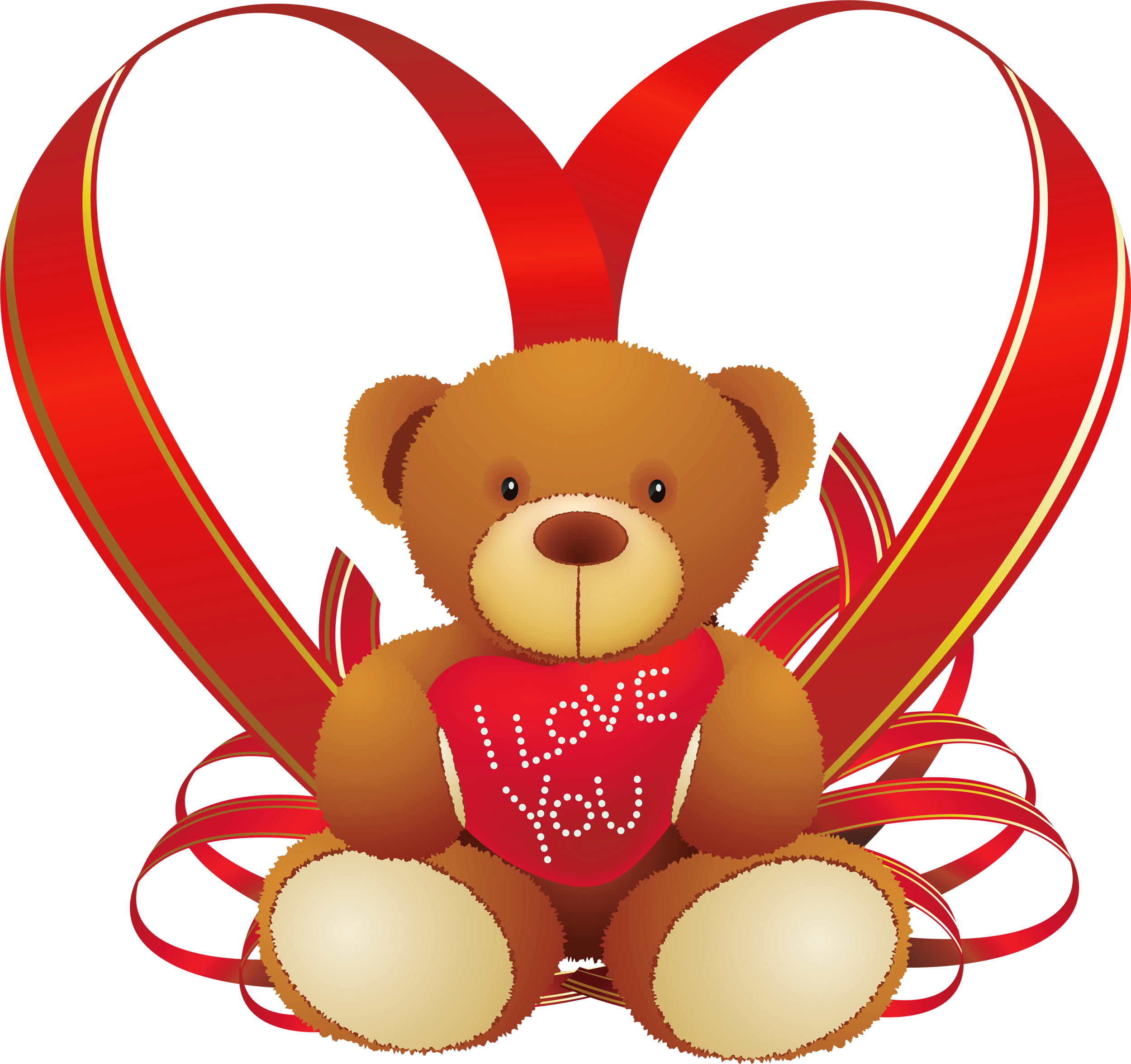 Simple Valentine Bears Clipart Clipart Collection.