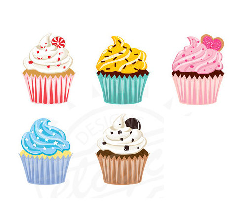 Vanilla Cupcake Clipart valentine cupcake 5.