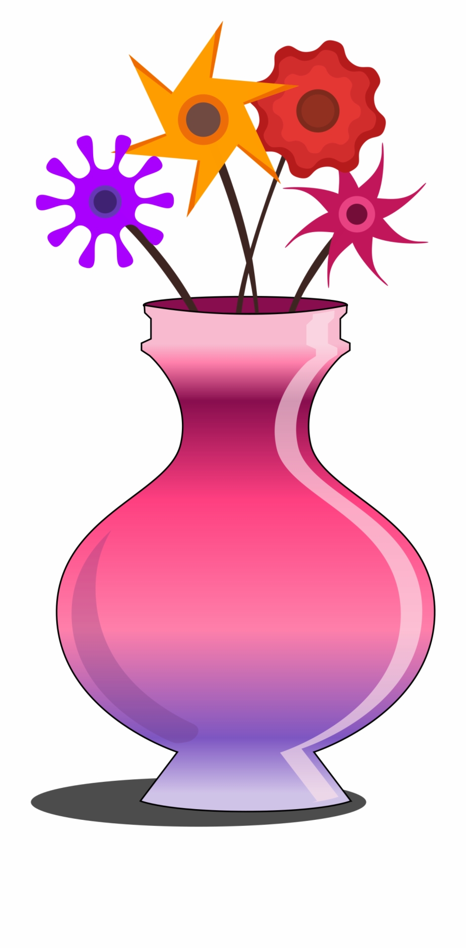 This Free Icons Png Design Of Flower Vase Pink With.