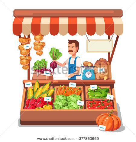 Vegetable vendor clipart 6 » Clipart Station.