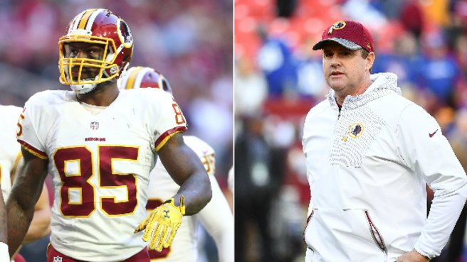 Vernon Davis says Jay Gruden is a big reason why he wants to.