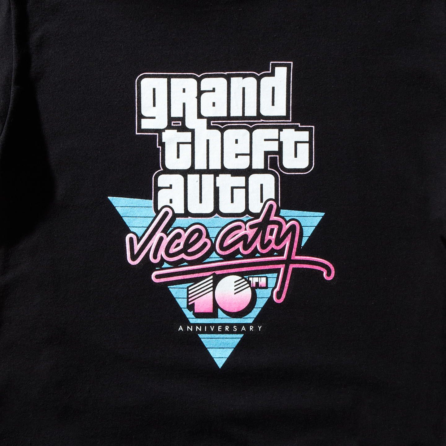 Vice City 10th Anniversary Black Logo Tee.