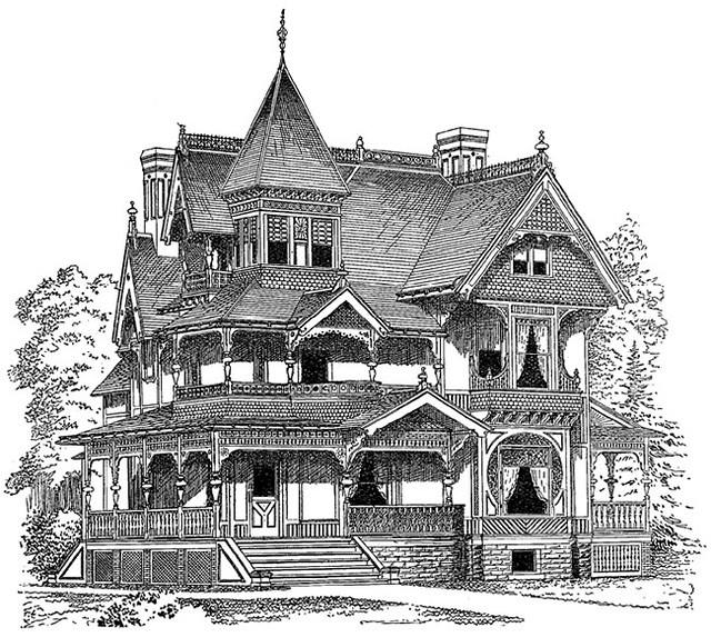 clipart victorian house.