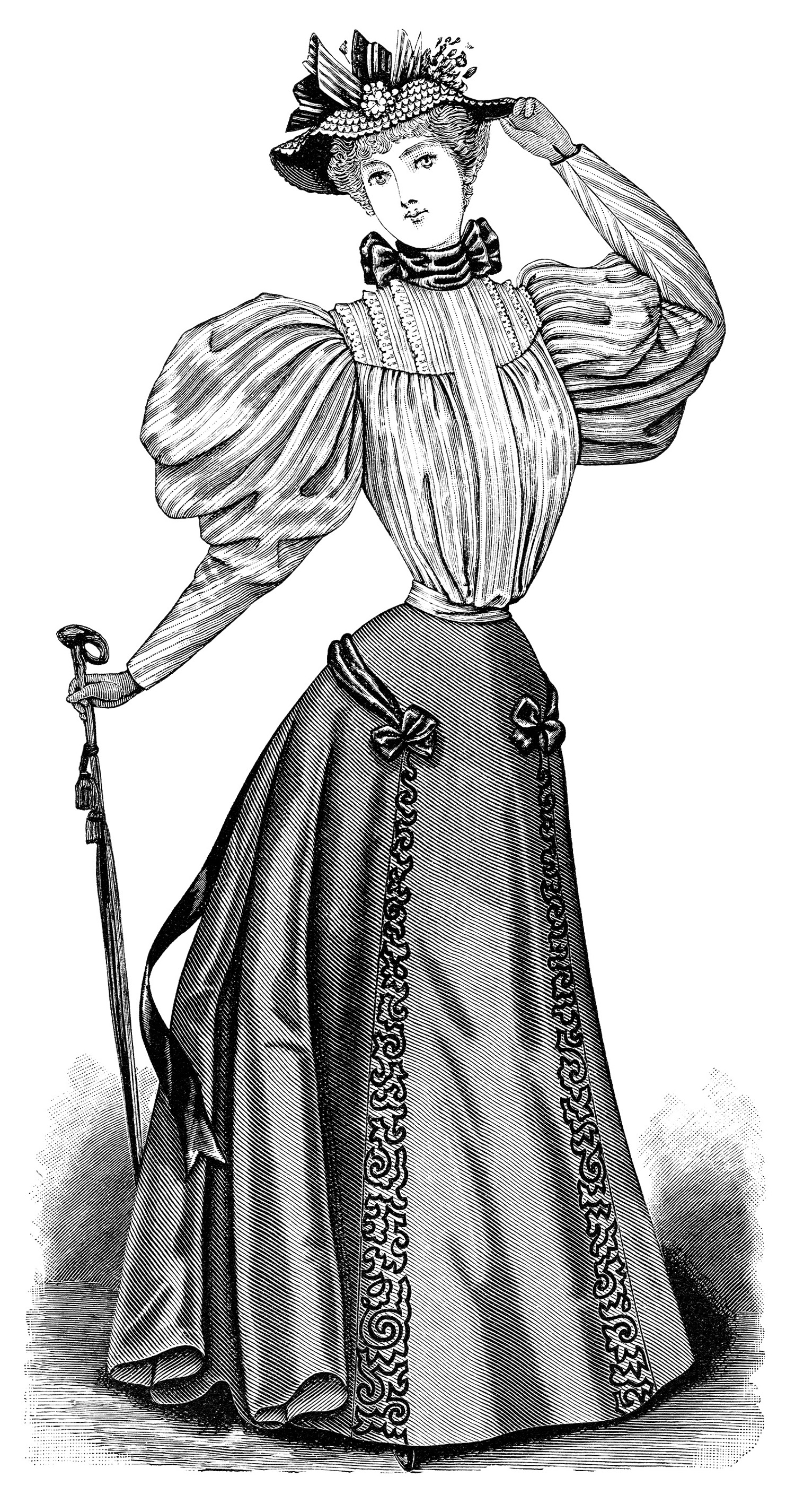 Victorian Lady Pictures Clip Art.