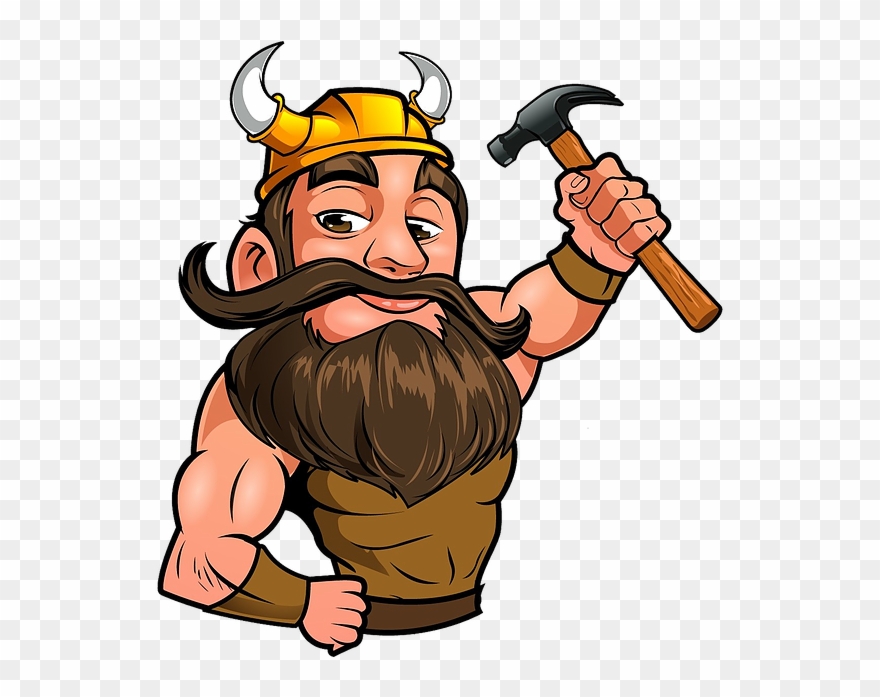 Hd Viking Roofing Mascot.