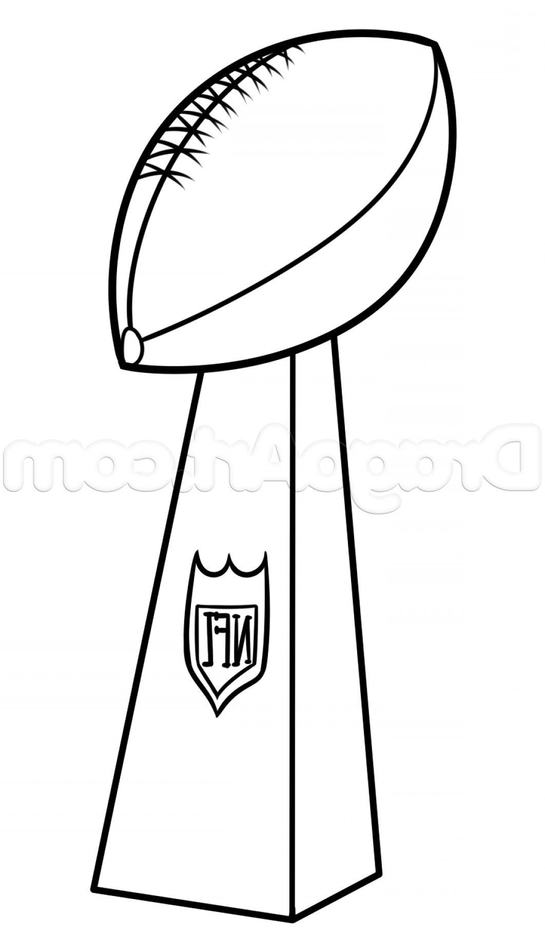 Super Bowl Drawing Lesson Vince Lombardi Trophy.