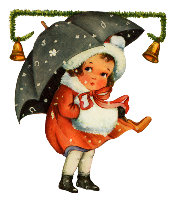 Charming Vintage Christmas Clip Art.