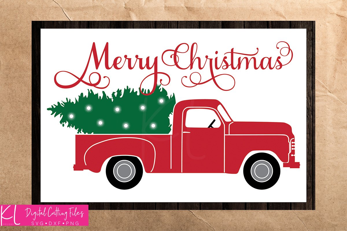 Christmas Truck SVG Files.